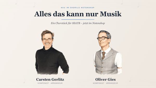 Carsten Gerlitz & Oliver Gies: 'Alles das kann nur Musik' nel negozio di spartiti Chorilo