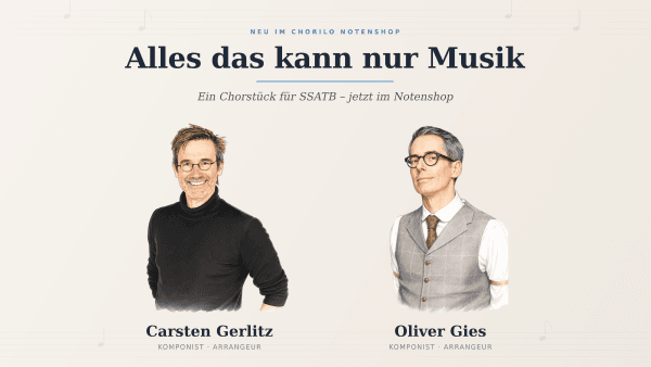Carsten Gerlitz & Oliver Gies: 'Alles das kann nur Musik' nel negozio di spartiti Chorilo