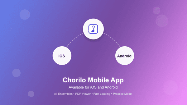 Die Chorilo Mobile App - Alles an einem Ort für Sänger und Sängerinnen