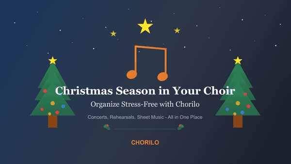 Weihnachtszeit im Chor stressfrei organisieren