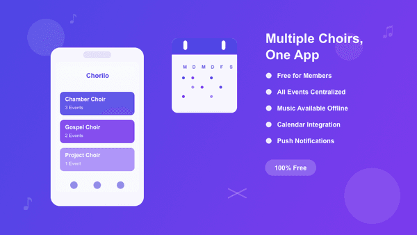 Als Mitglied in mehreren Chören organisiert bleiben