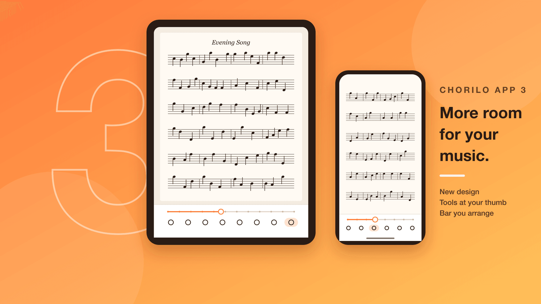 Chorilo 3: l'app con un nuovo design e più spazio per i vostri spartiti