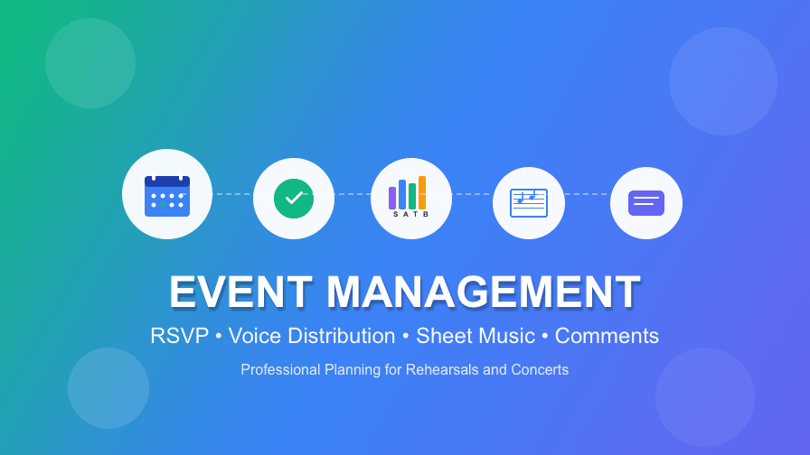 Termine und Events in Chorilo – Perfekte Planung für Ihr Ensemble