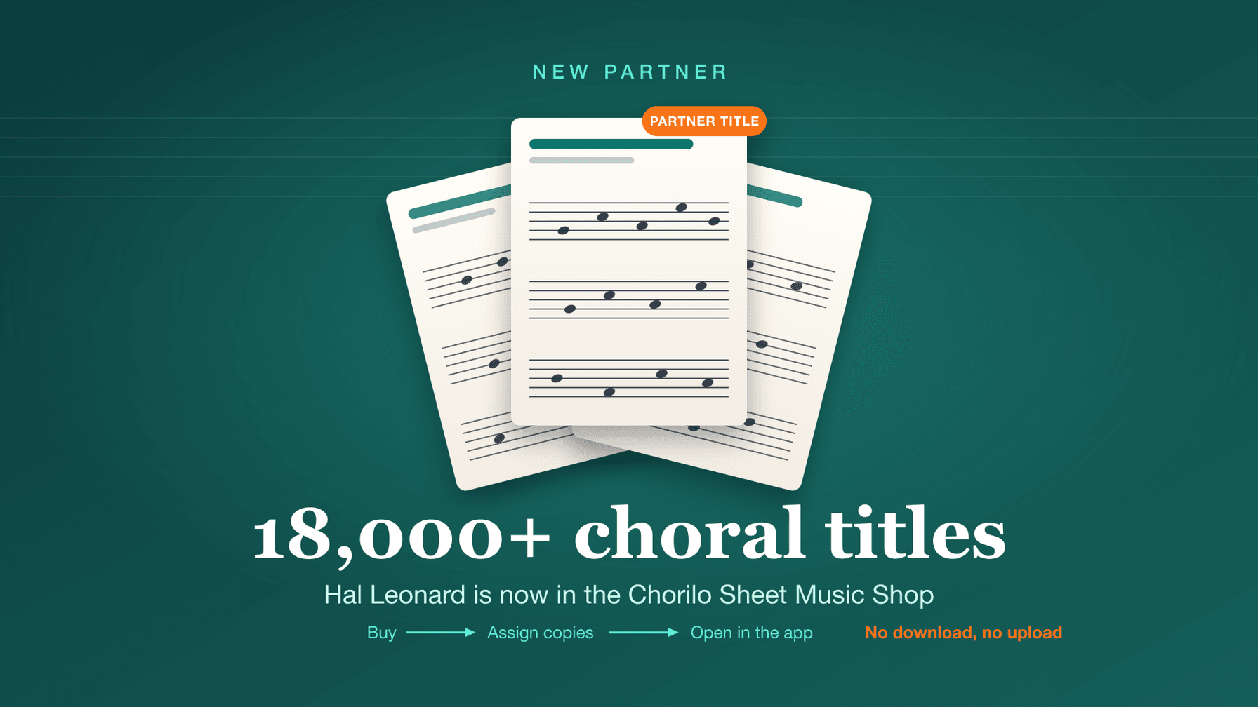 Hal Leonard wordt partner: duizenden koorzettingen nieuw in de Chorilo bladmuziekwinkel