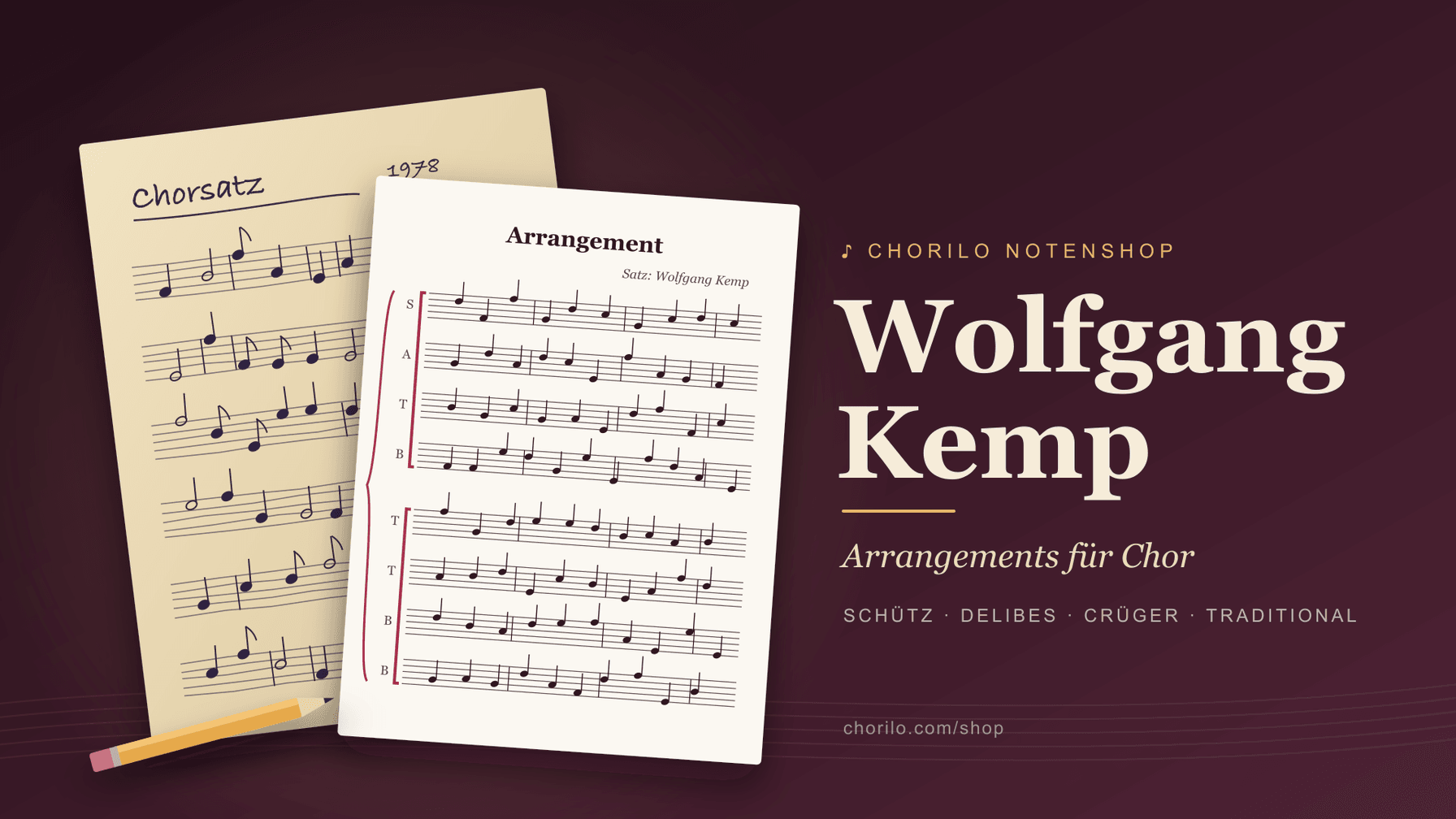 Wolfgang Kemp: nuovo arrangiatore nel negozio di spartiti Chorilo